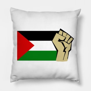 Palestinian Flag Power Fist Pillow