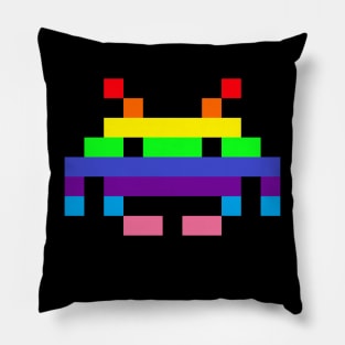 Rainbow invader Pillow