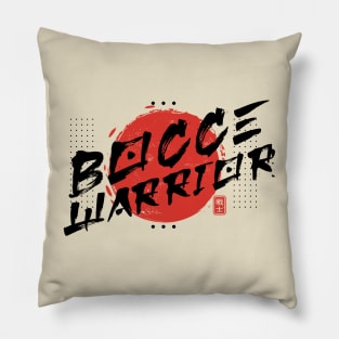 Oriental Brush Bocce Warrior Pillow