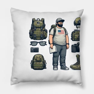 Tactical Otaku Pillow