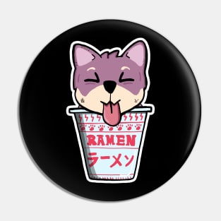 Ramen Dog Pin