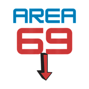 Area 69 Number Sixty Nine Arrow Men Women T-Shirt