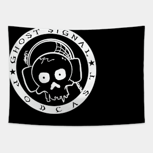 The Ghost Signal circle logo Tapestry