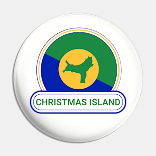 Christmas Island Country Badge - Christmas Island Flag Pin