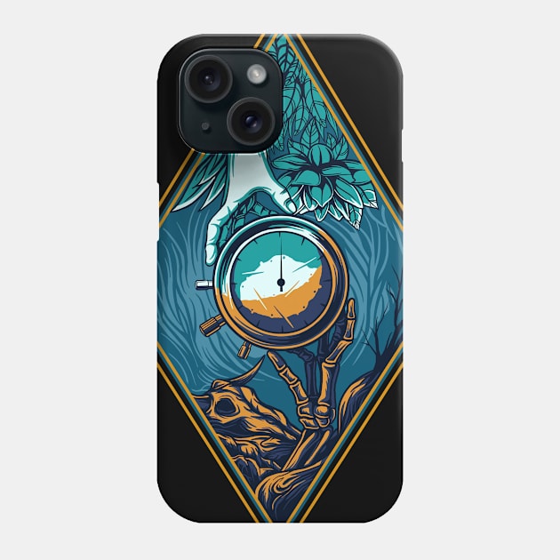 Hand times T-shirt Design Phone Case by adhitama