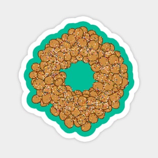 Italian Christmas Struffoli Ring Magnet