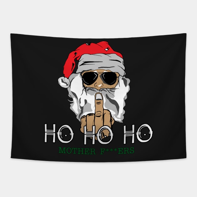 Ho ho ho Tapestry by mephobiadesigns