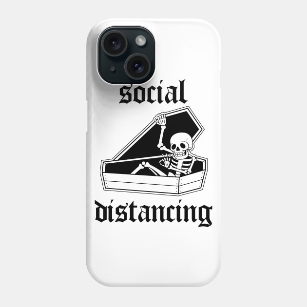 Social distancing | Traditional Tattoo design Phone Case by Smurnov