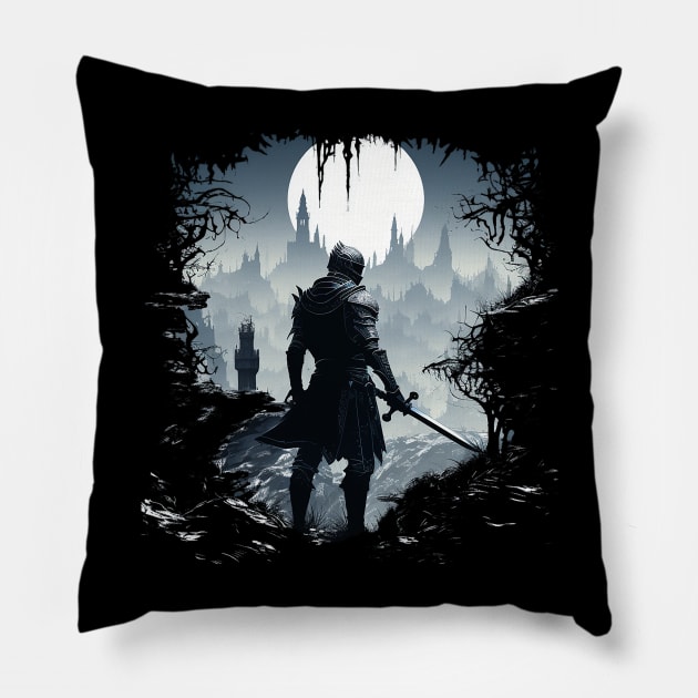 dark soul Pillow by enzo studios