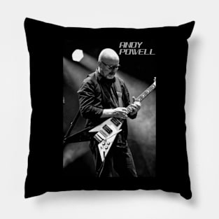 Andy Powell of Wishbone Ash playing Kevin Chilcott guitar Pillow