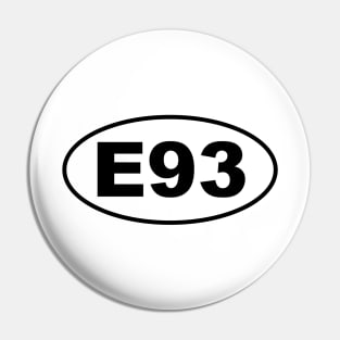 E93 3 Series Convertible Chassis Code Marathon Style Pin