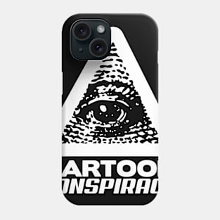 CARTOON CONSPIRACY WHITE Phone Case