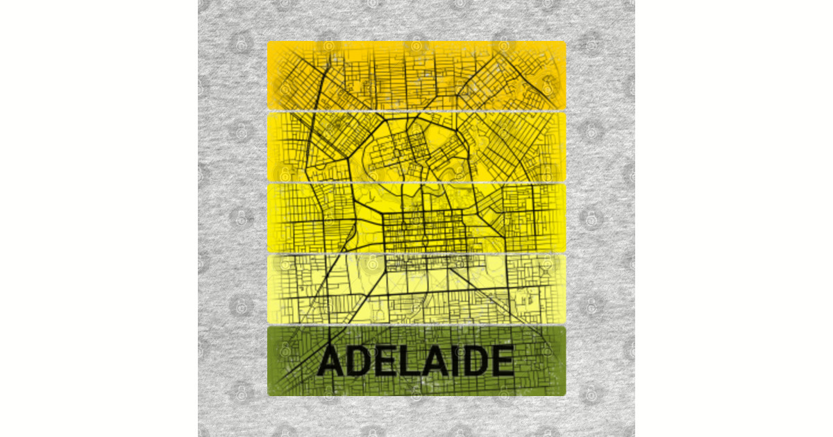 Adelaide Centre Australia South Australia City Map Adelaide Centre Sticker Teepublic