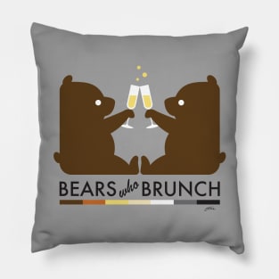 Bears Who Brunch Pillow