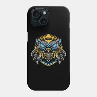 mecha ornament owl head Phone Case