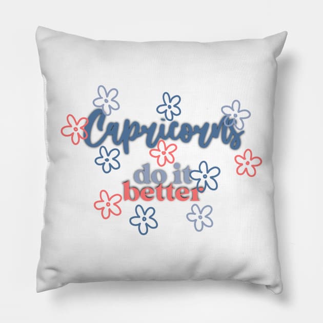 Capricorn Pillow by nicolecella98