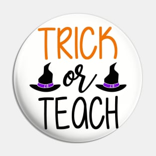 Trick or Teach, Halloween Pin