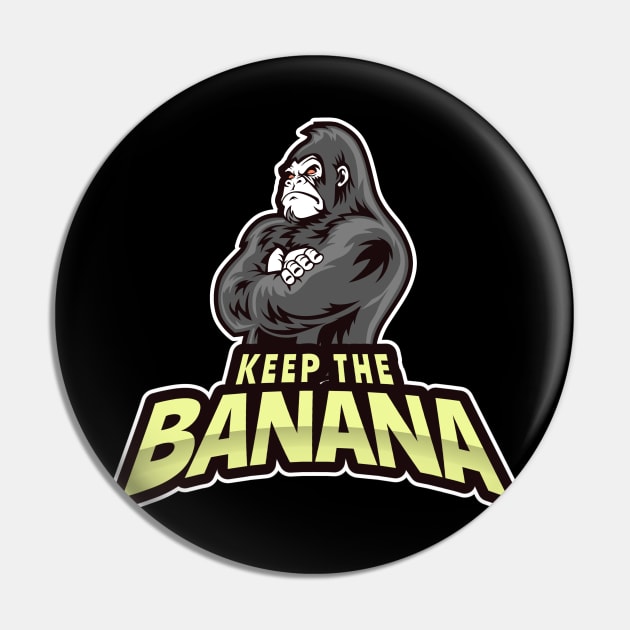 Keep the Banana Design Pin by Preston James Designs