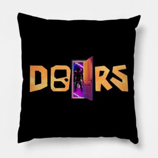 Open DOORS - Glitch (Roblox Doors) Pillow