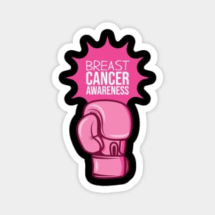 Breast Cancer Awareness Boxing Glove Magnet