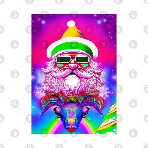 Retro Vintage Pink Santa Clause by joelsnug