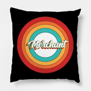 Merchant Name Shirt Vintage Merchant Circle Pillow