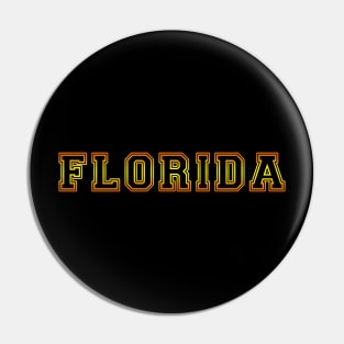 Florida Pride Black, Yellow and Gold Pin