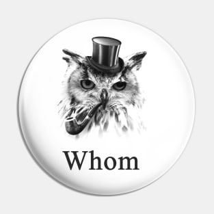 Whom Owl, the gentleman bird Pin