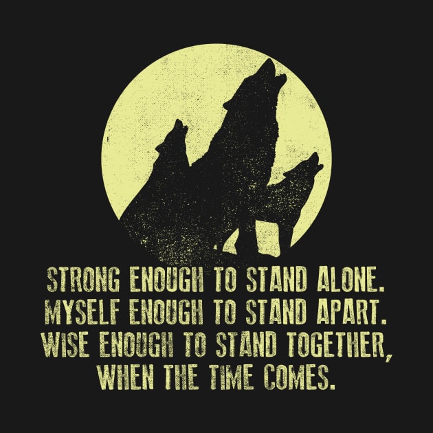 Wolf Strong Enough To Stand Alone by yeoys