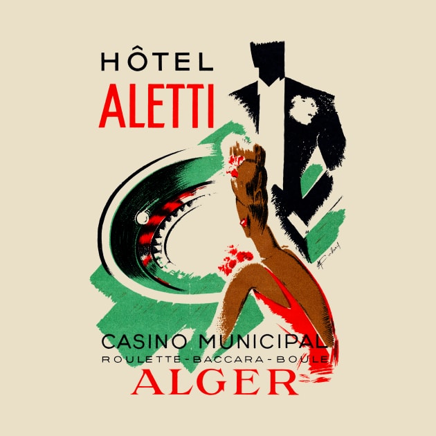 1935 Hotel Aletti Casino Algeria by historicimage