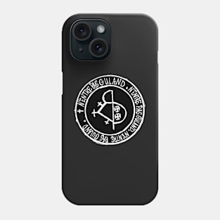 Dark and Gritty Seal of Guland (white on black) Phone Case