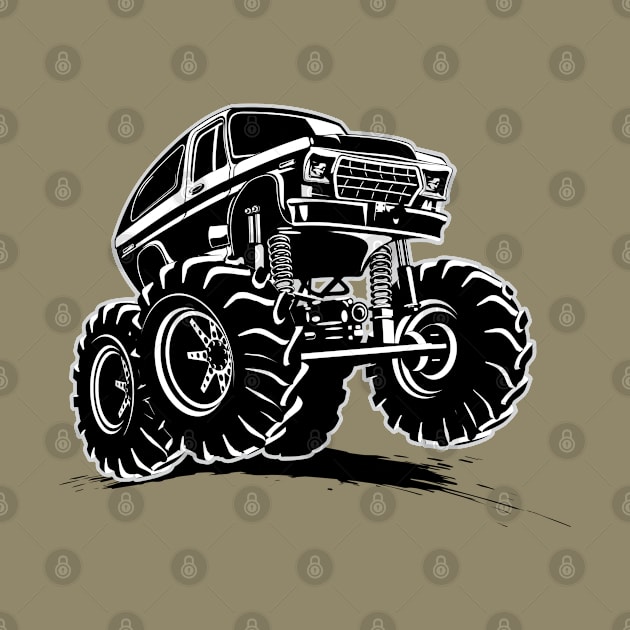 Cartoon monster truck by Mechanik