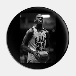 BASKETBALLART -JORDAN BLACK WHITE 9 Pin