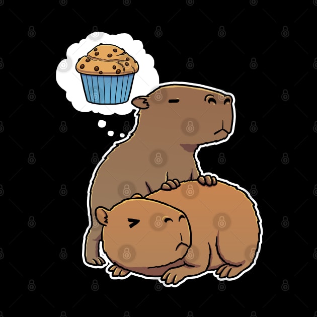 Capybara hungry for Chocolate Chip Muffins by capydays