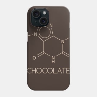 Theobromine Molecule - Chocolate Phone Case