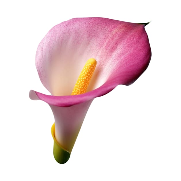 Pink Calla Lily art print by Cre8ily