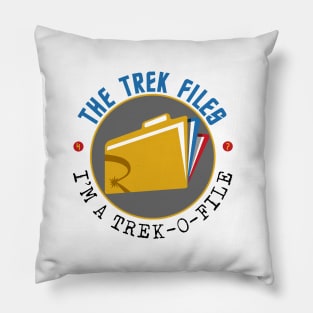 The Trek Files Round Logo Pillow