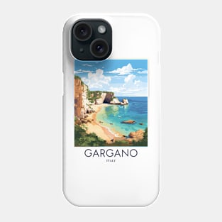 A Pop Art Travel Print of Gargano - Italy Phone Case