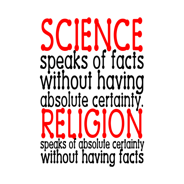 Science Speaks of Facts by AtheistRepublic