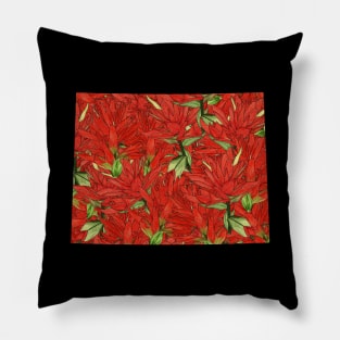 Wyoming in Flowers Pillow