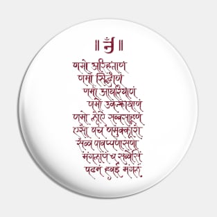 Jainism Namokar Mantra Pin