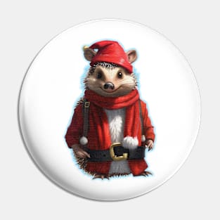 Santa Hedgehog Pin