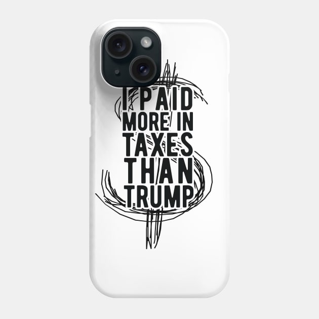 I Paid More Taxes Than Trump president 2020 Phone Case by Gaming champion