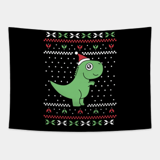 Prehistoric Holiday Roar Tapestry