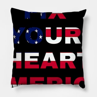 fix your heart america Pillow