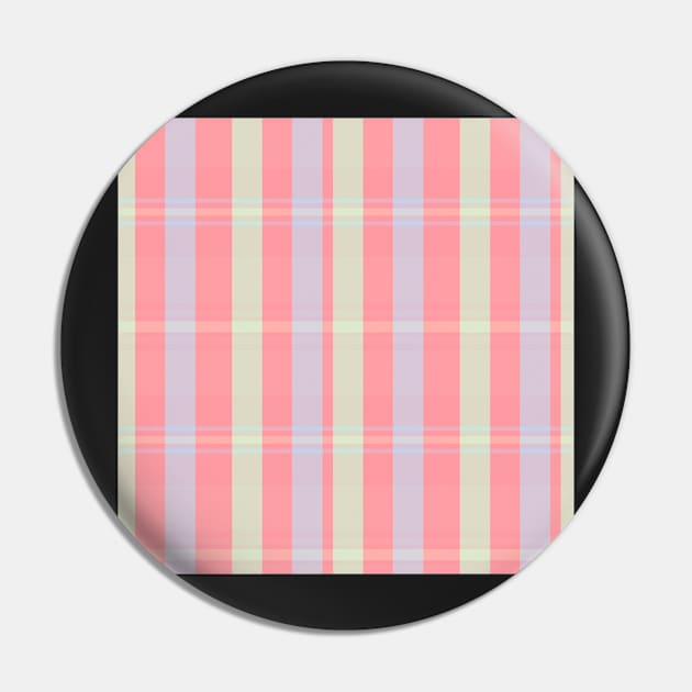 Pastel Aesthetic Artair 1 Hand Drawn Textured Plaid Pattern Pin by GenAumonier