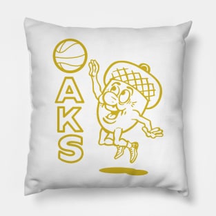 Defunct Oakland Oaks Basketball Pillow