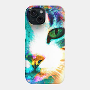 Kitty Cat with a Flower Pattern Phone Case