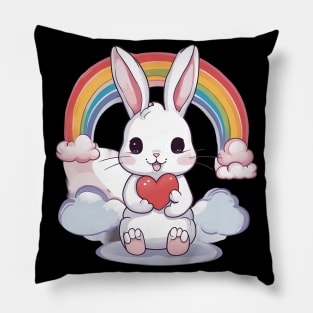 Rainbow Baby Rabbit Pillow