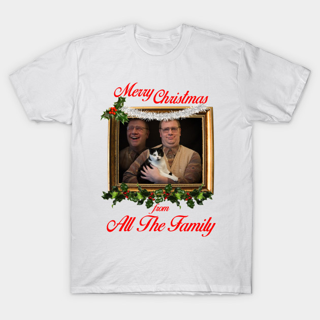 Cat Man Merry Christmas From All The Family Awkward Family